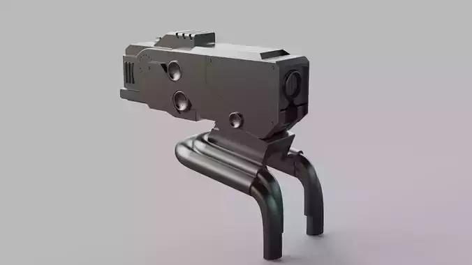 robotic head part scifi mech 