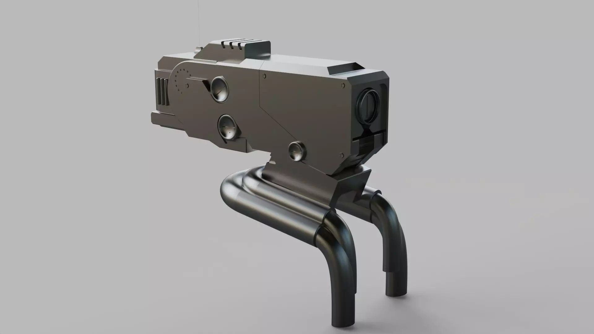 robotic head part scifi mech 3D model