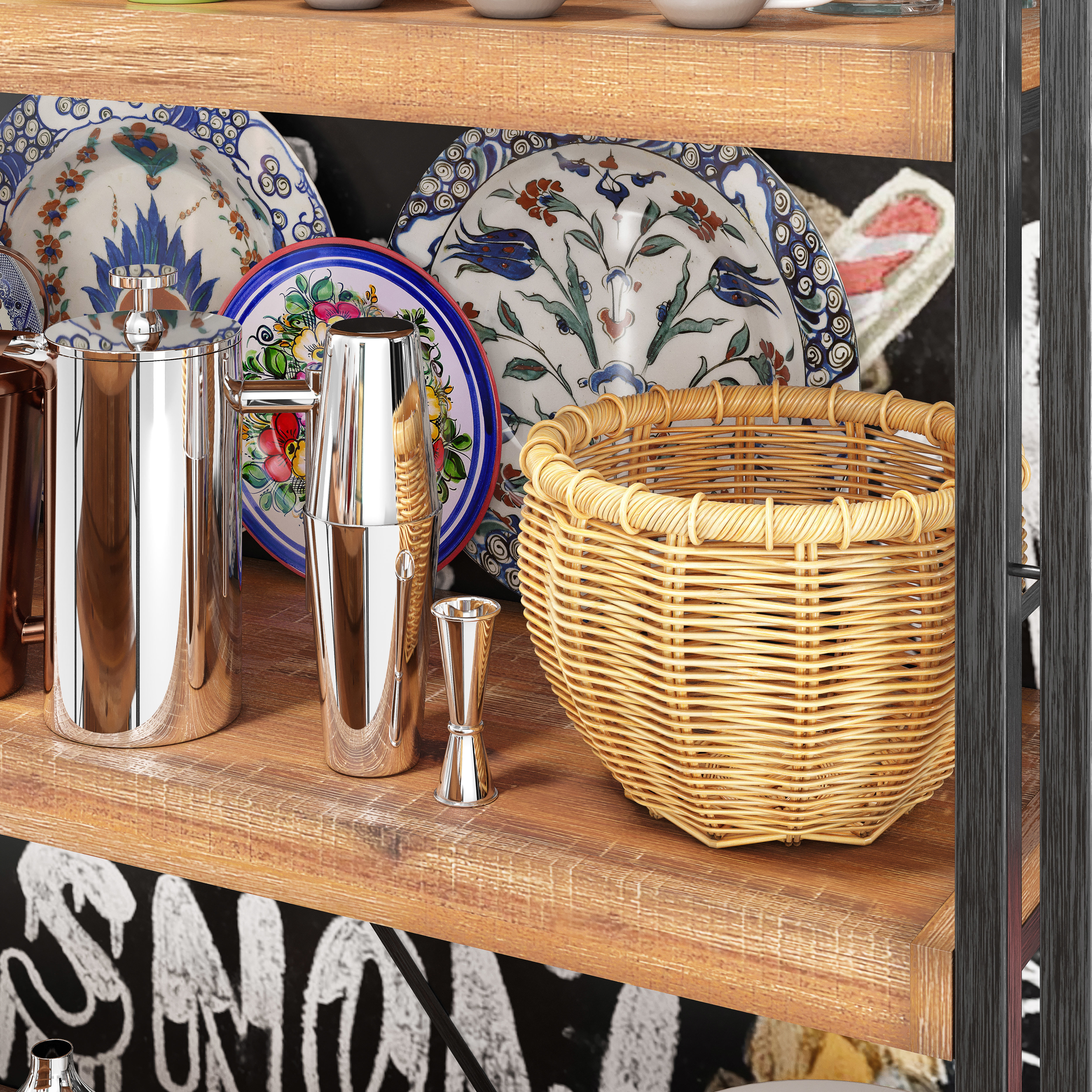 Coffee Shop Bar 3D model_9