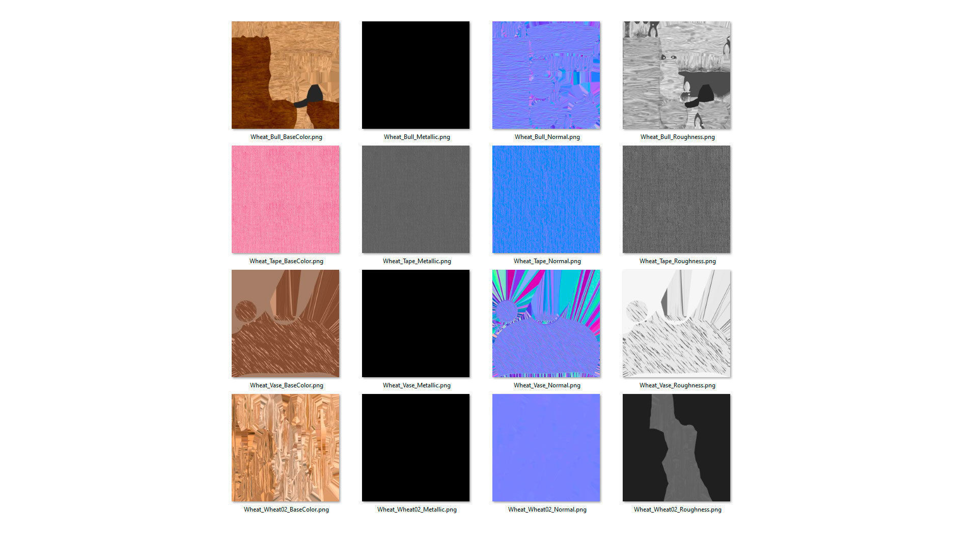 Composition with wheat Low-poly 3D model_11