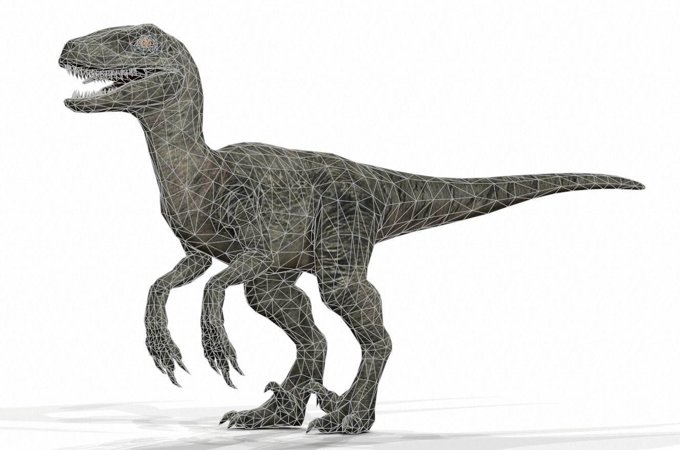 Dinosaur 32 Low-poly 3D model_1