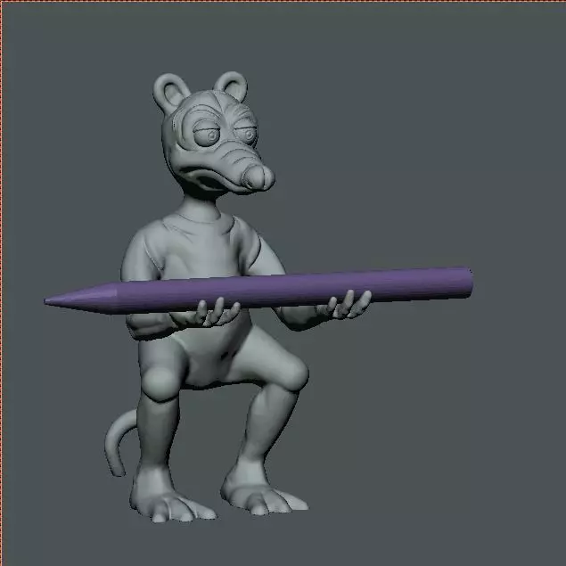 Rat pen holder 3D print model_0