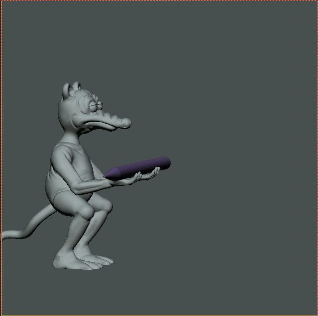 Rat pen holder 3D print model_1