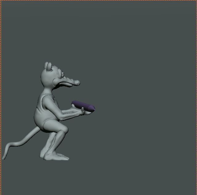 Rat pen holder 3D print model_3