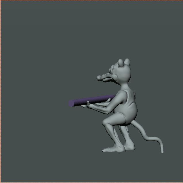 Rat pen holder 3D print model_8