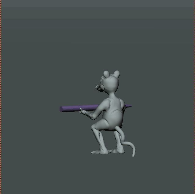 Rat pen holder 3D print model_7