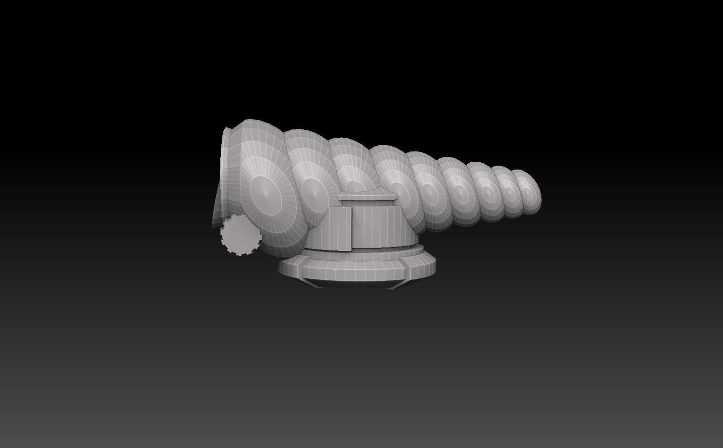 Nautiloid Horror Light Carapace 3D print model_23