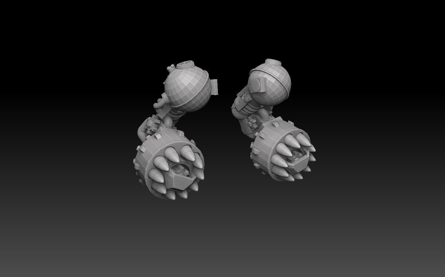 Nautiloid Horror Light Carapace 3D print model_31
