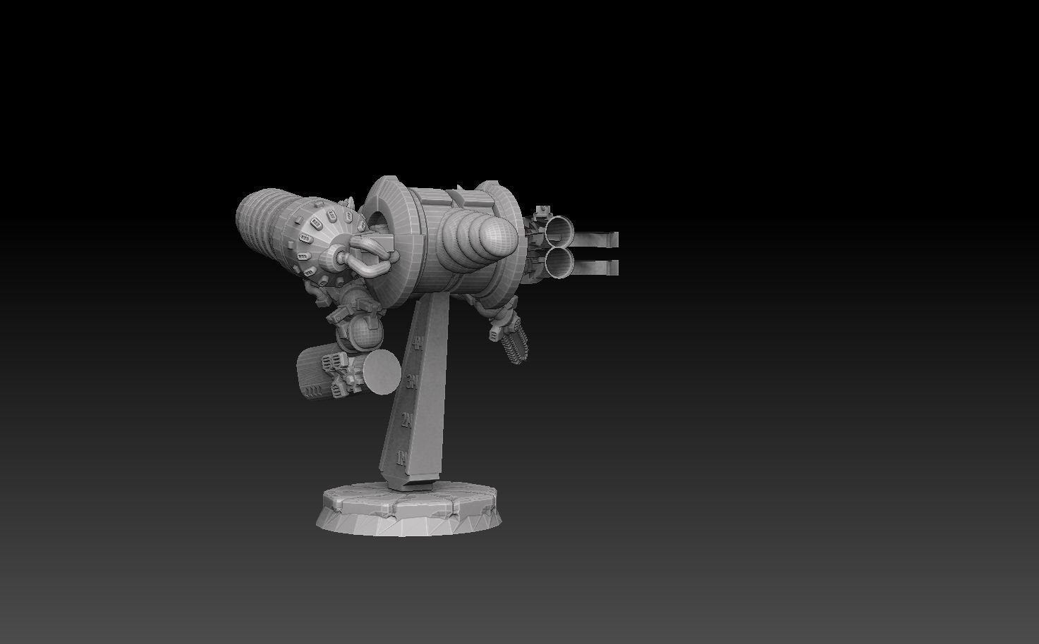 Nautiloid Horror Light Carapace 3D print model_6