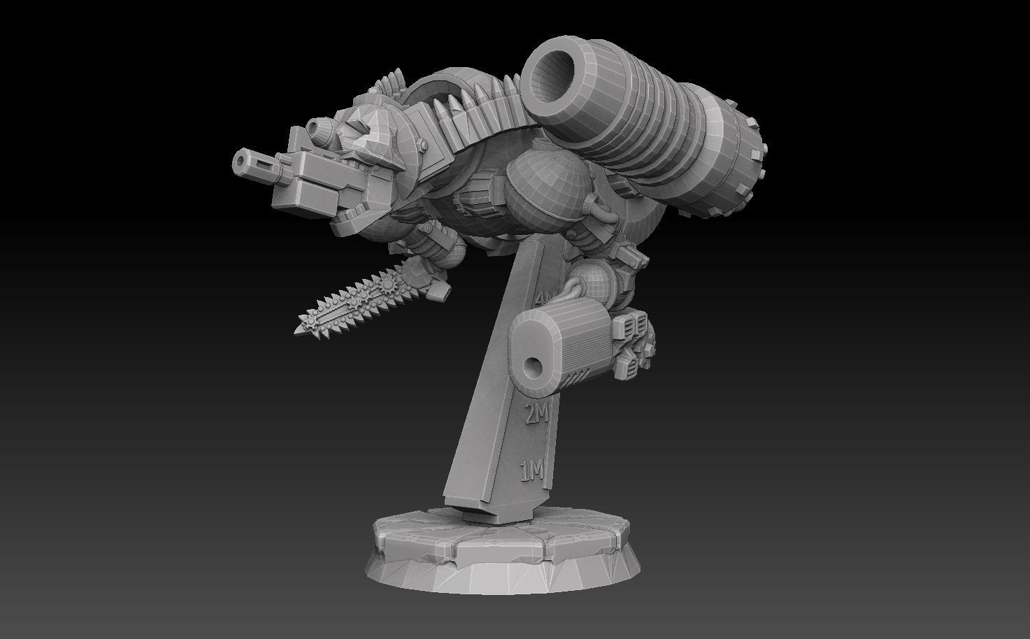 Nautiloid Horror Light Carapace 3D print model_9