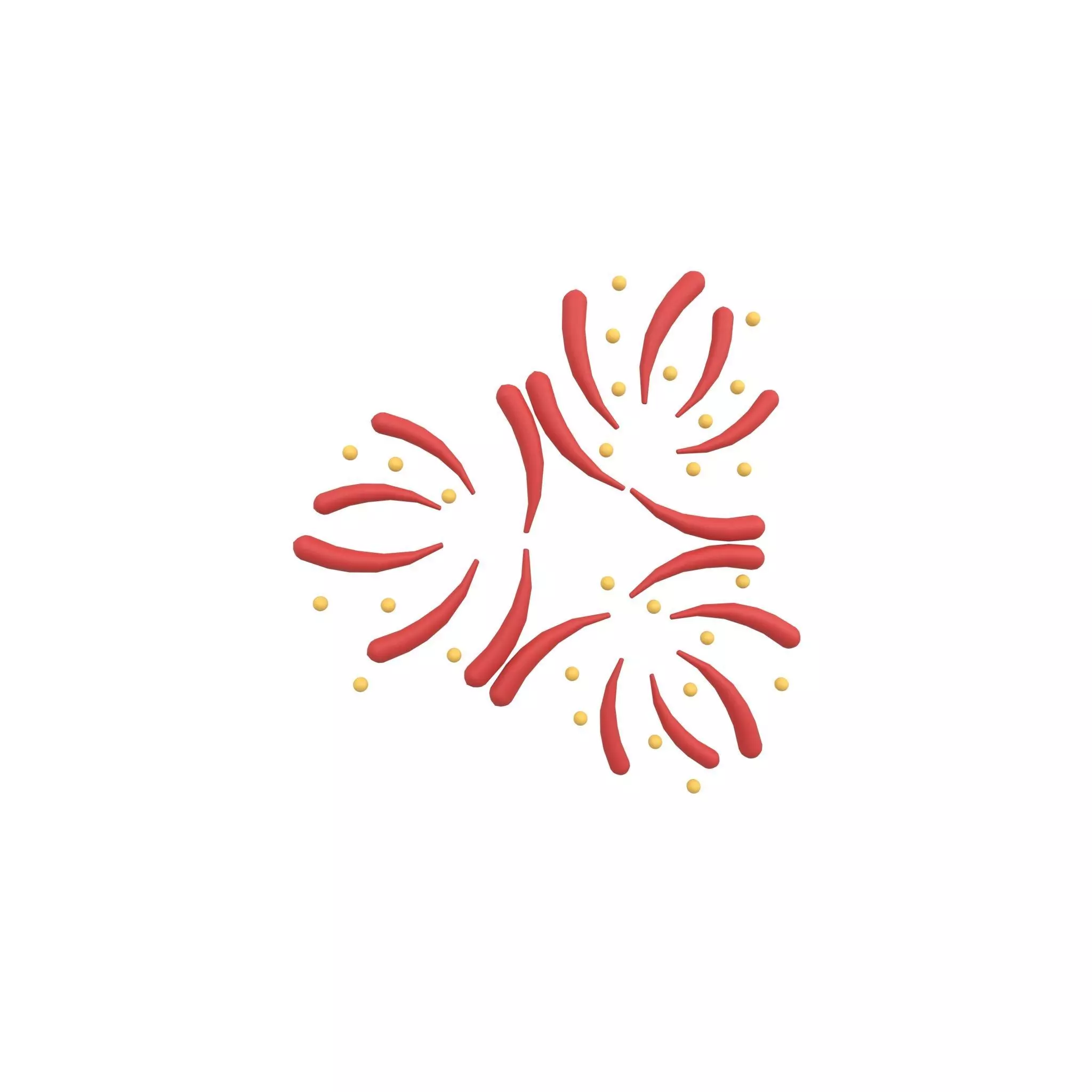 Fireworks v2 001 Low-poly 3D model_0