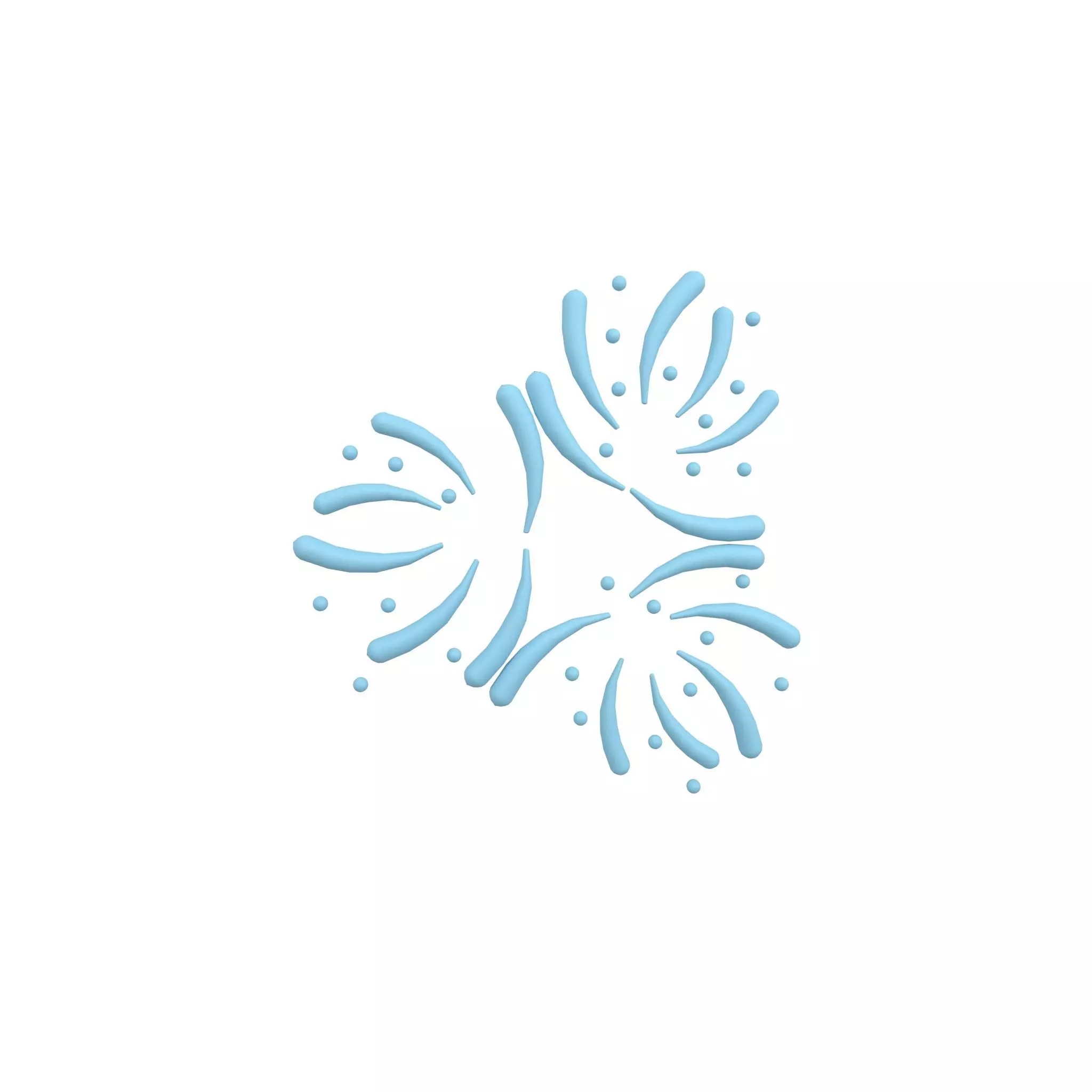 Fireworks v2 009 Low-poly 3D model