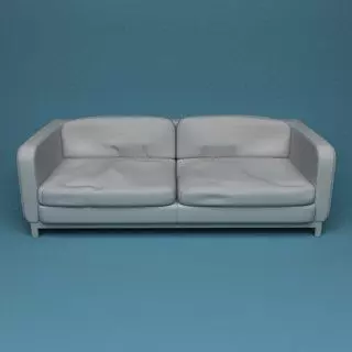 Furniture Double Sofa Free 3D model