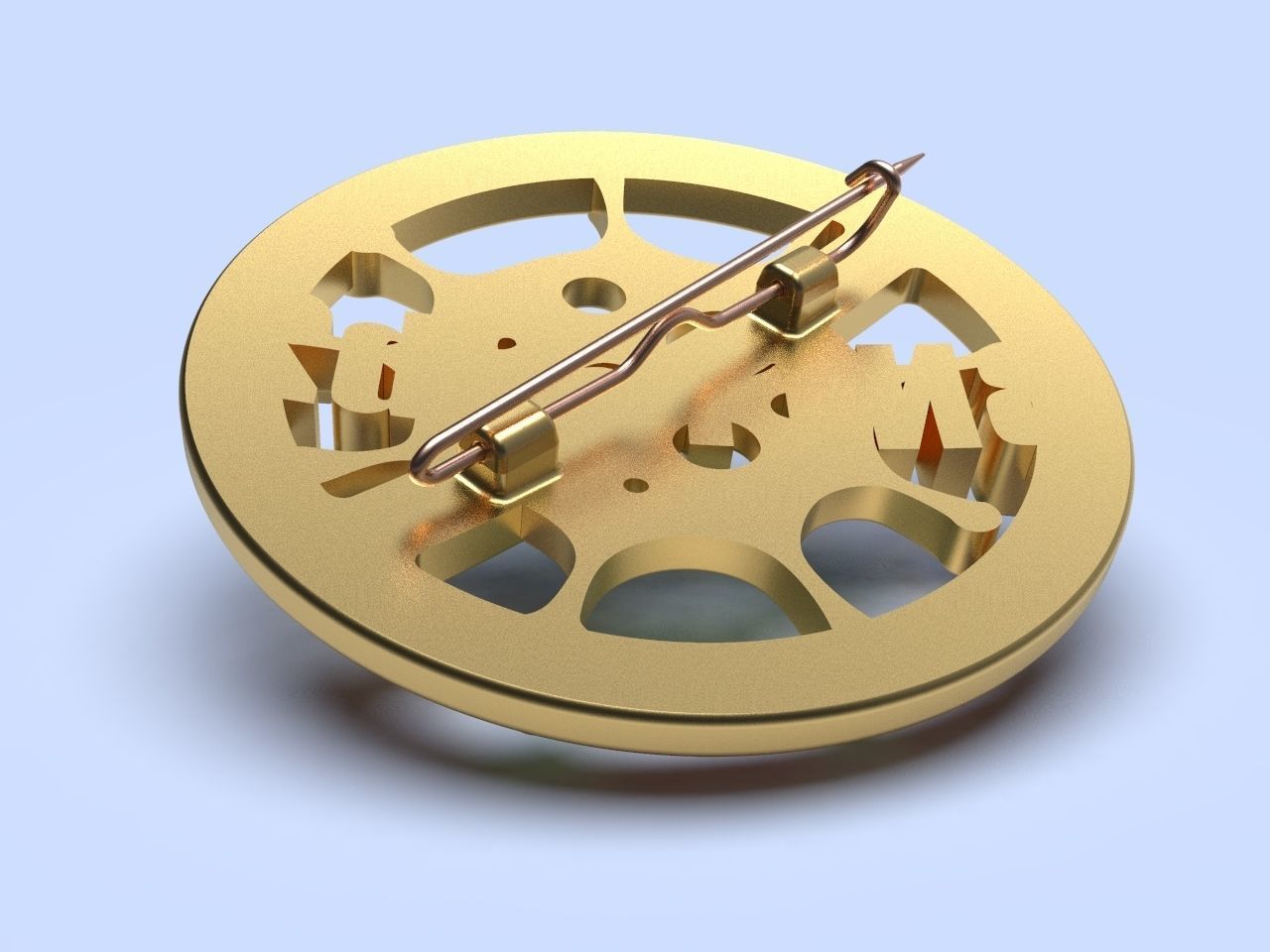 pin badge of a person vaccinated against coronavirus 3D print model_6