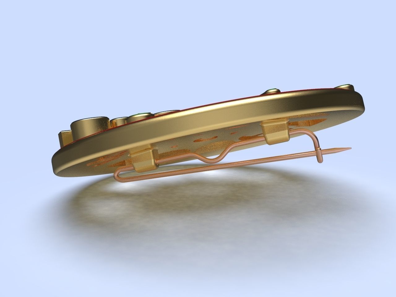 pin badge of a person vaccinated against coronavirus 3D print model_4