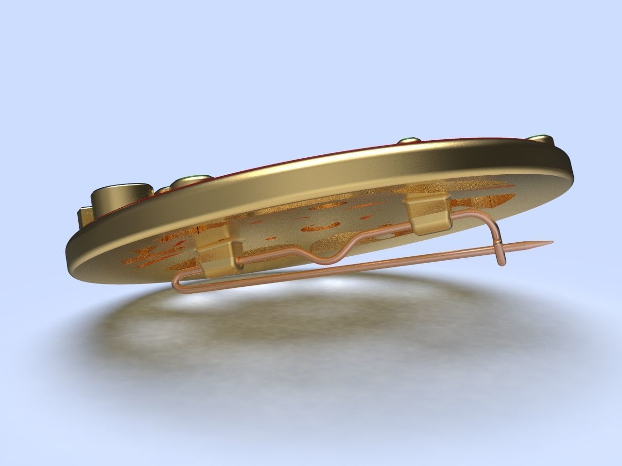 pin badge of a person vaccinated against coronavirus 3D print model_2