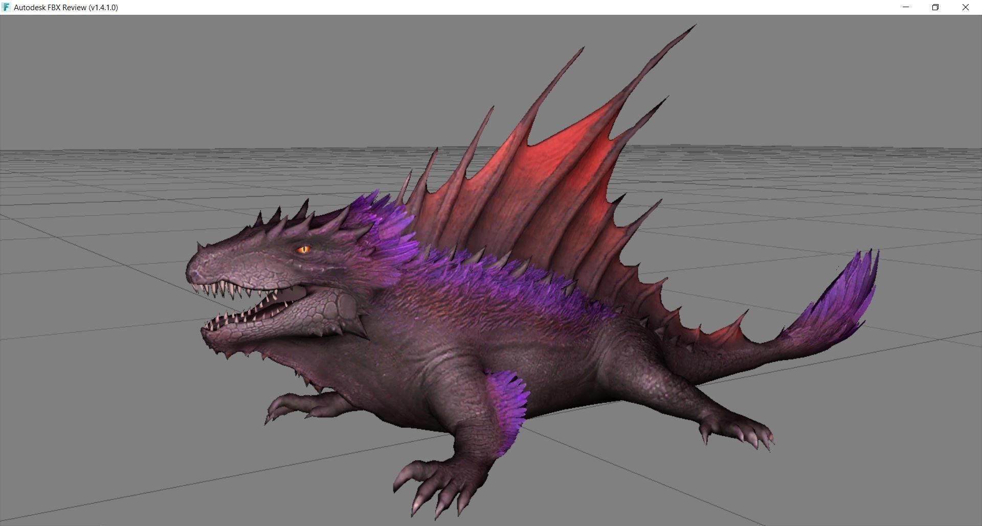 Dinosaur 37 Low-poly 3D model_2