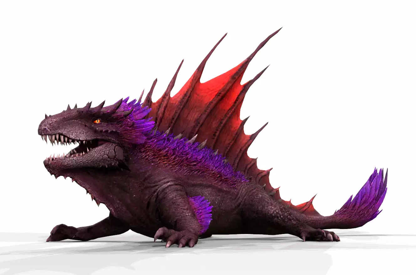 Dinosaur 37 Low-poly 3D model_0