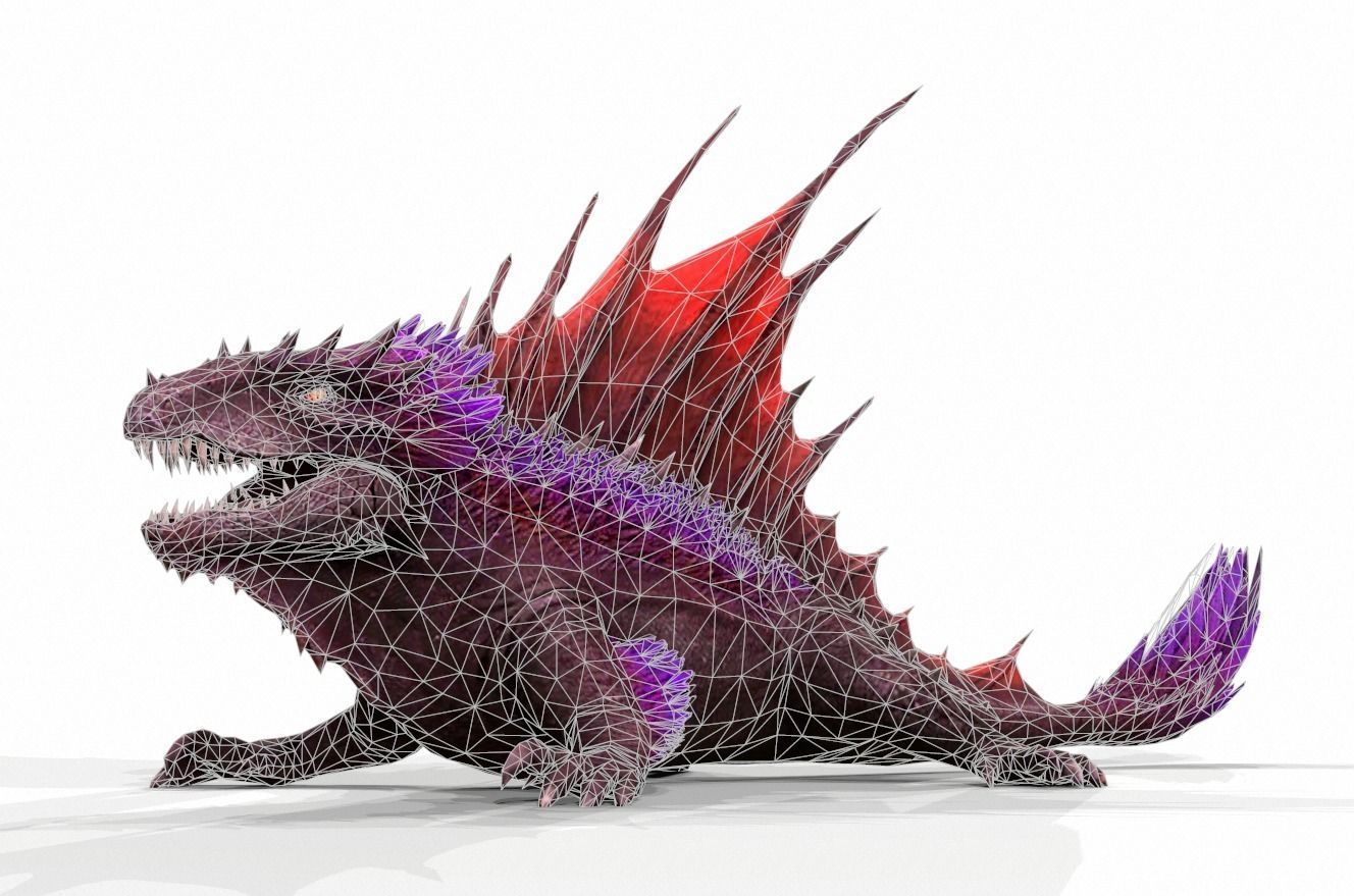 Dinosaur 37 Low-poly 3D model_1