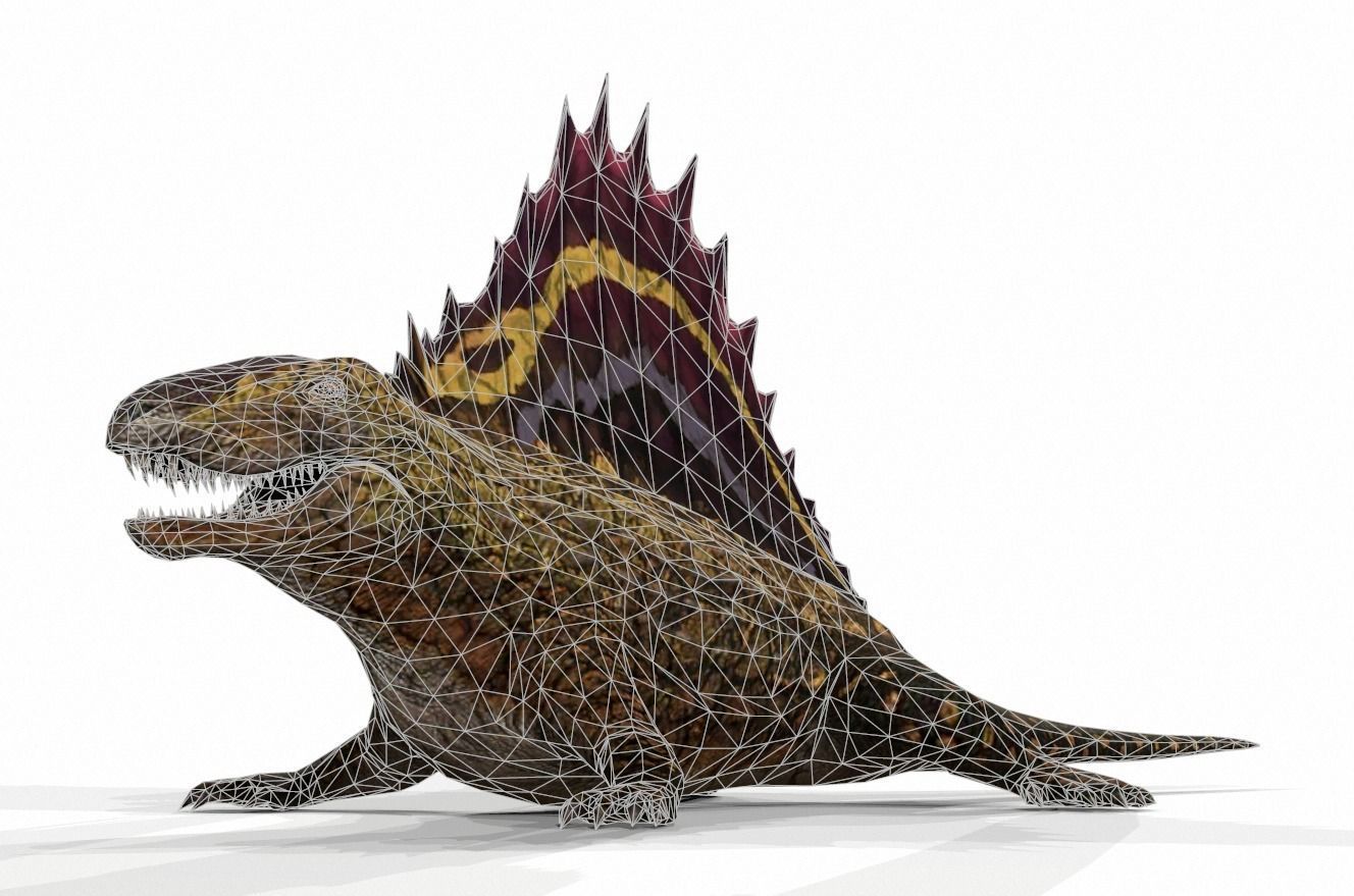 Dinosaur 39 Low-poly 3D model_1