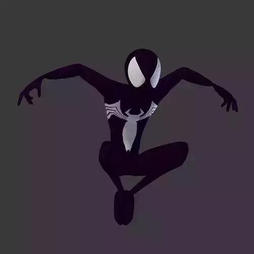Black Spiderman Model