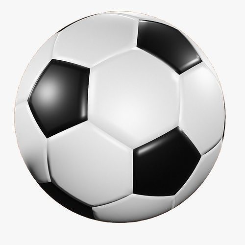 soccer foot ball Low-poly 3D model