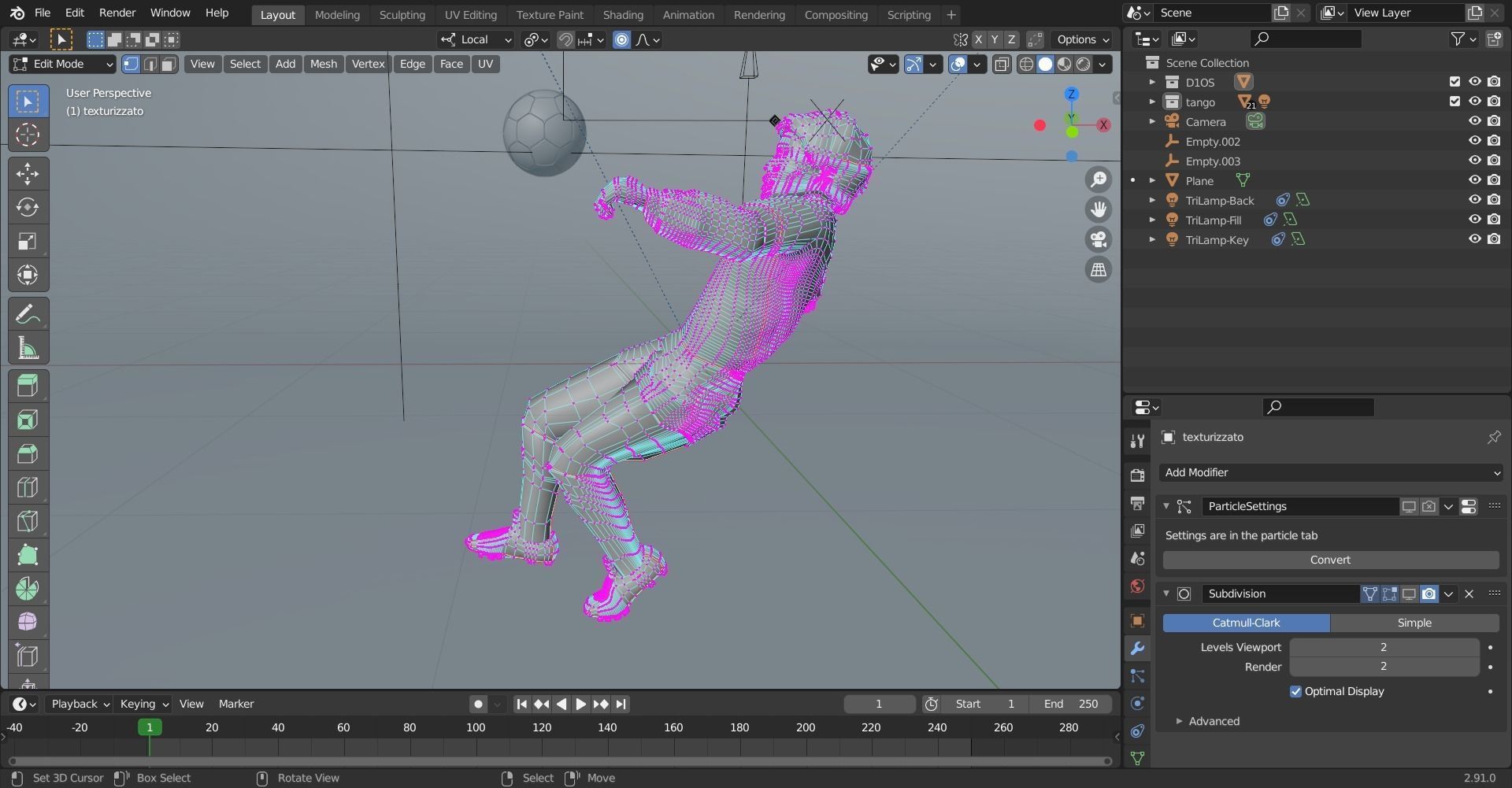 Maradona - D10S mundial 86 Low-poly 3D model_11