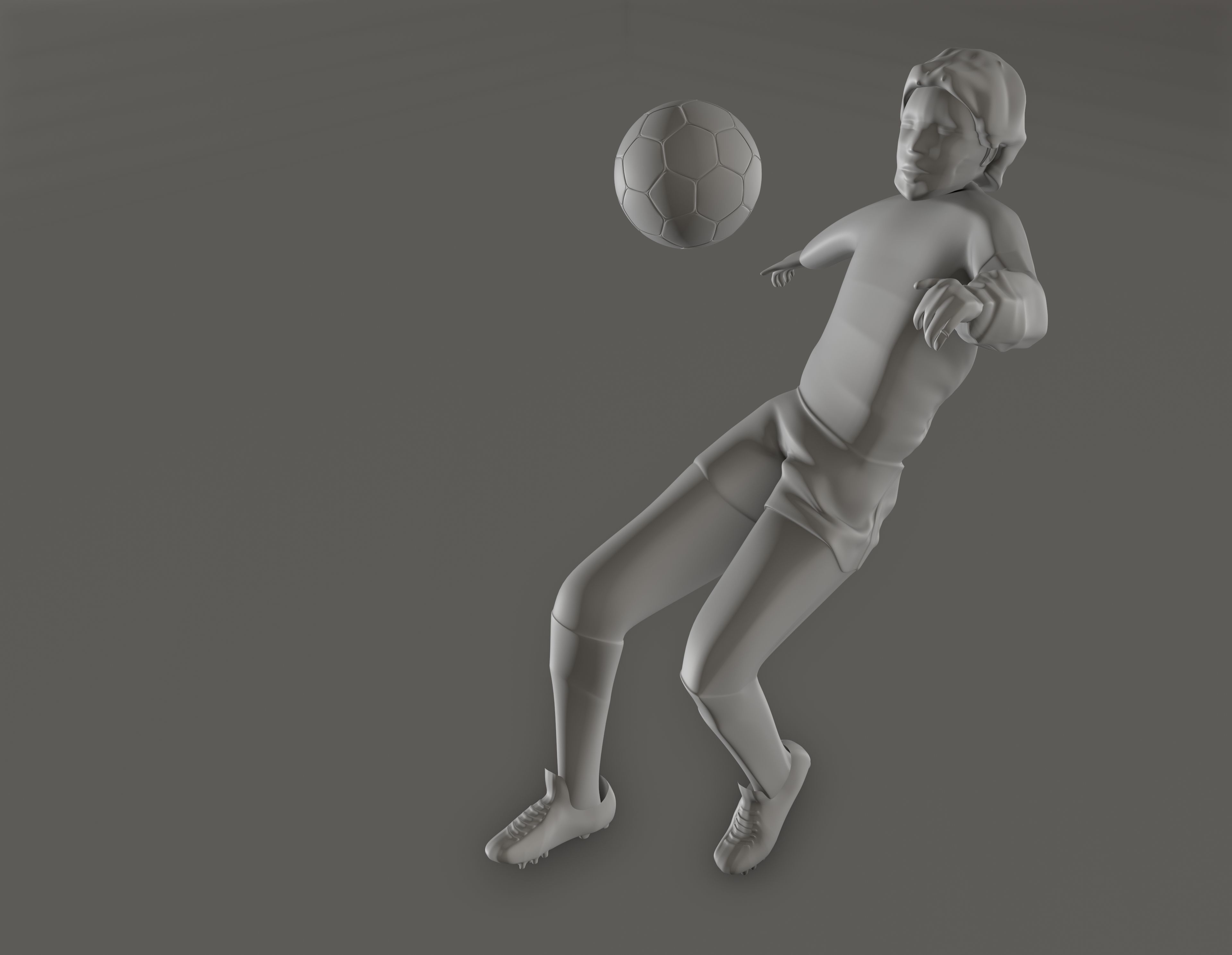 Maradona - D10S mundial 86 Low-poly 3D model_7