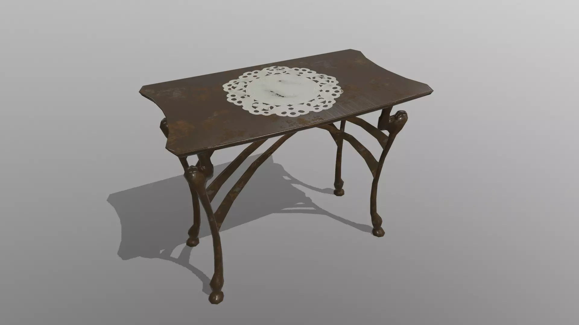 Side Table Free low-poly 3D model_0