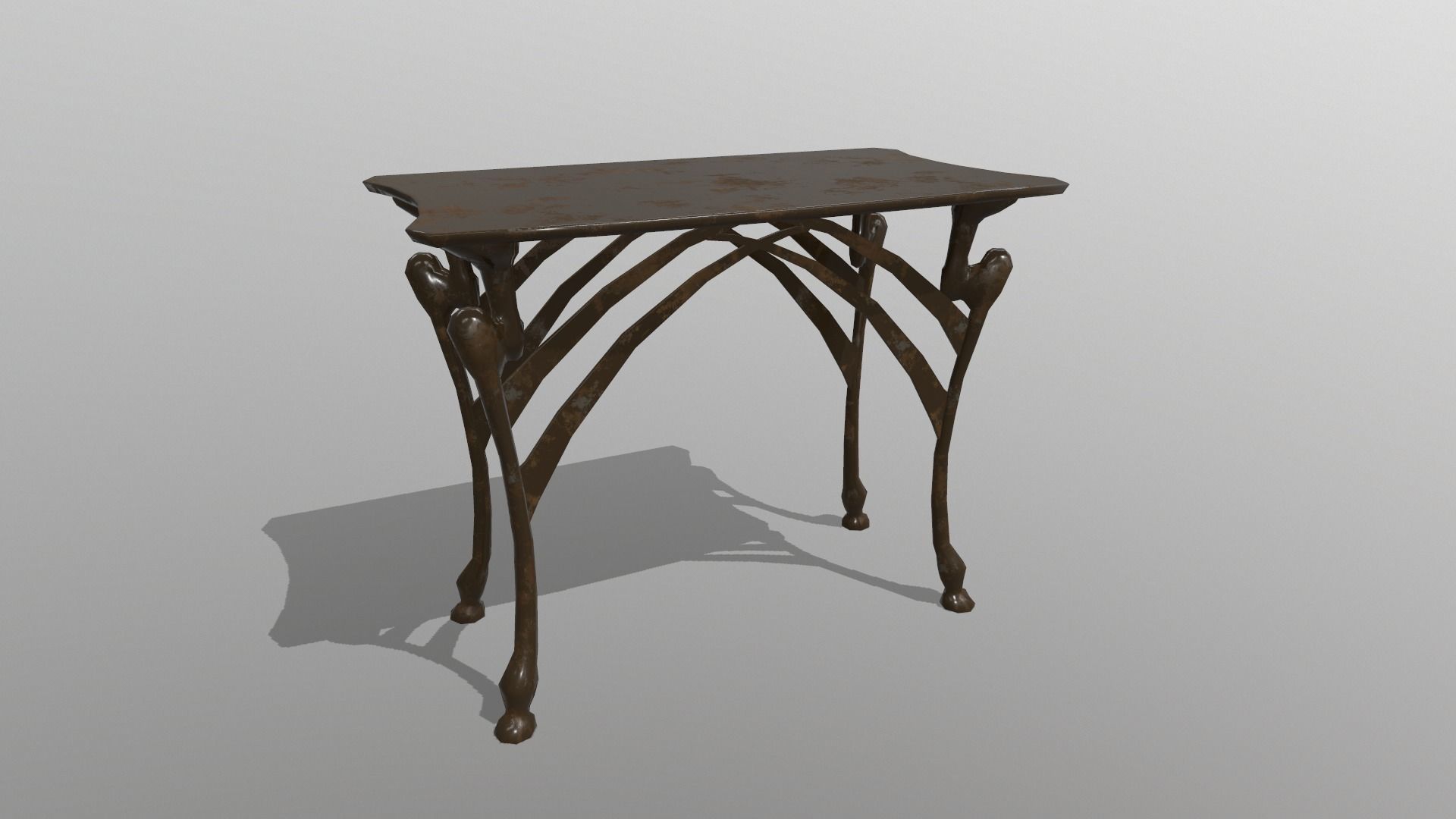 Side Table Free low-poly 3D model_4