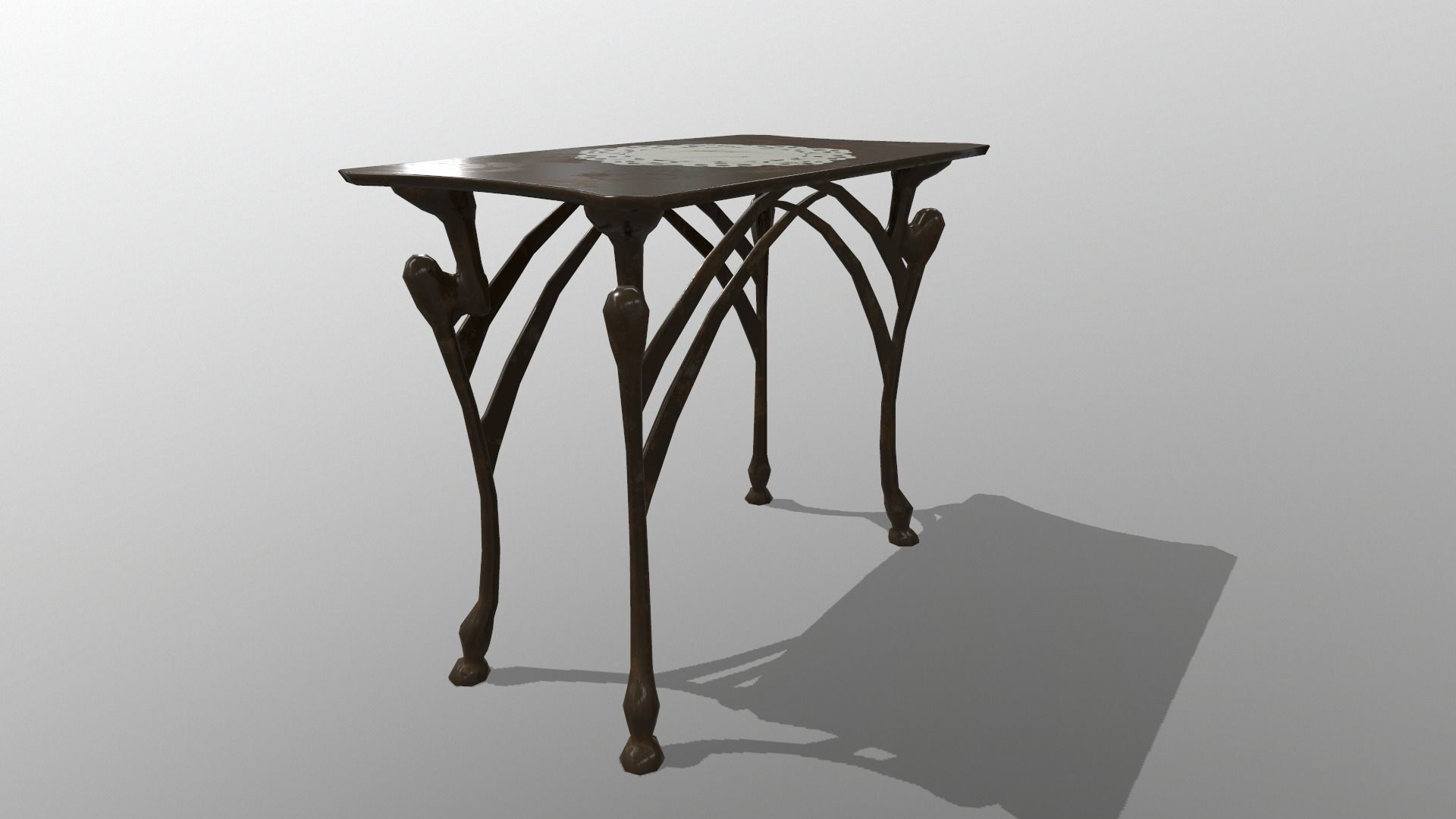 Side Table Free low-poly 3D model_2