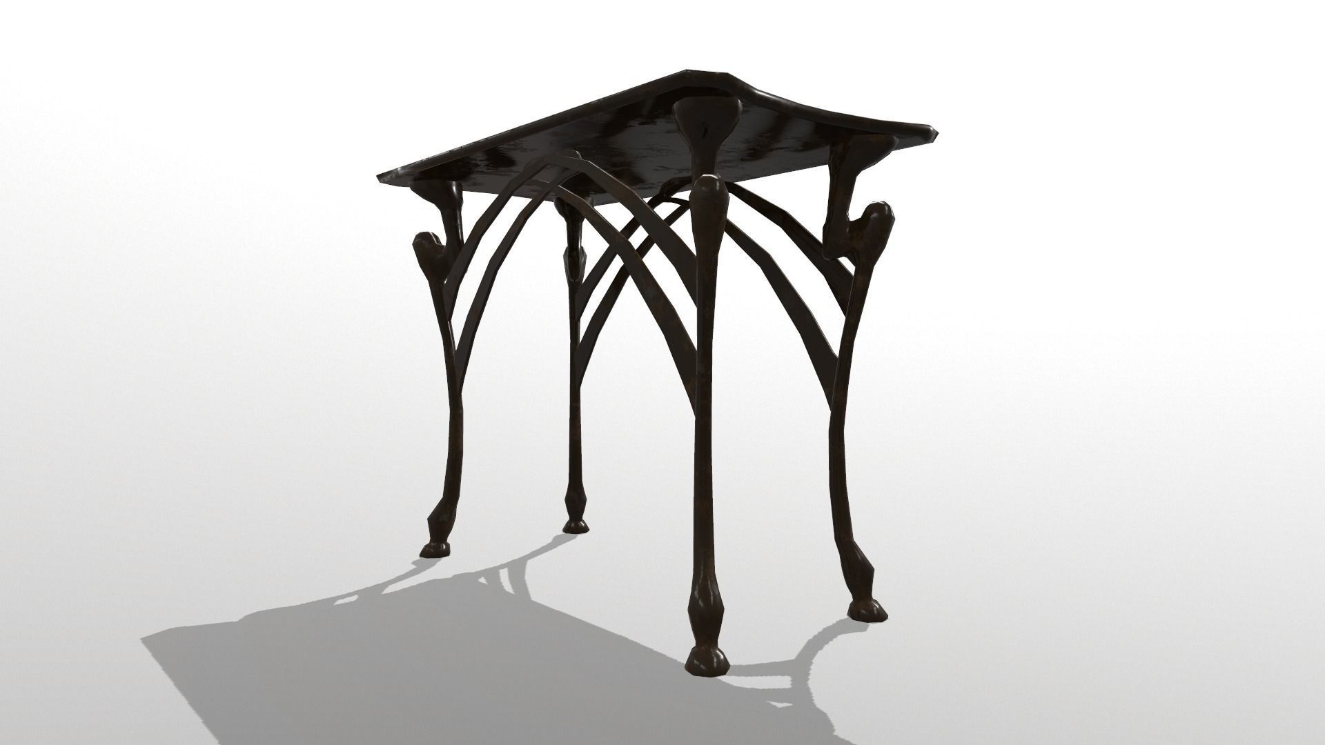 Side Table Free low-poly 3D model_3