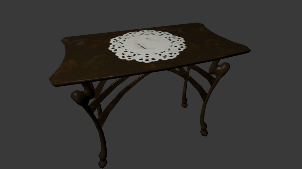 Side Table Free low-poly 3D model_6