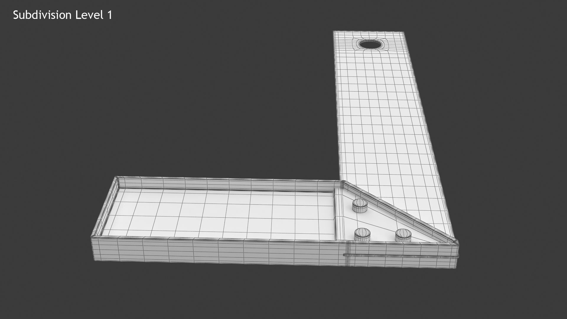 Try Square Low-poly 3D model_12