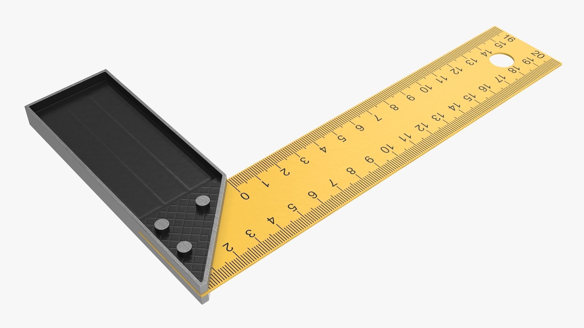 Try Square Low-poly 3D model_3