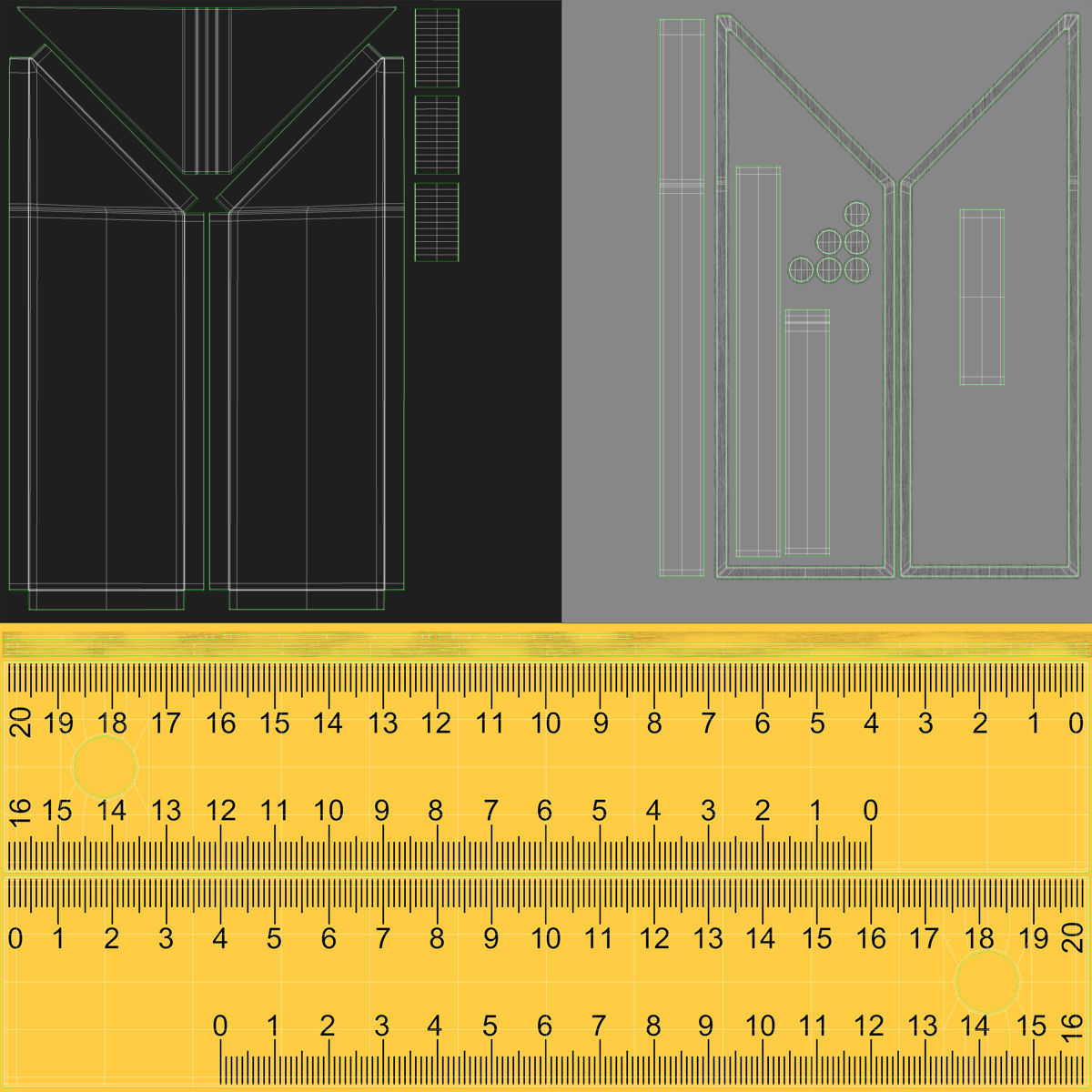 Try Square Low-poly 3D model_15