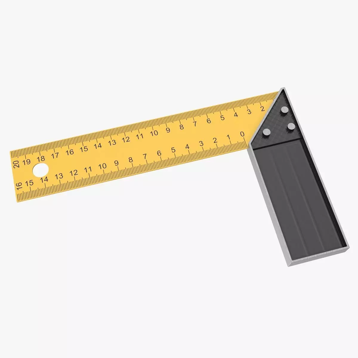 Try Square Low-poly 3D model_0