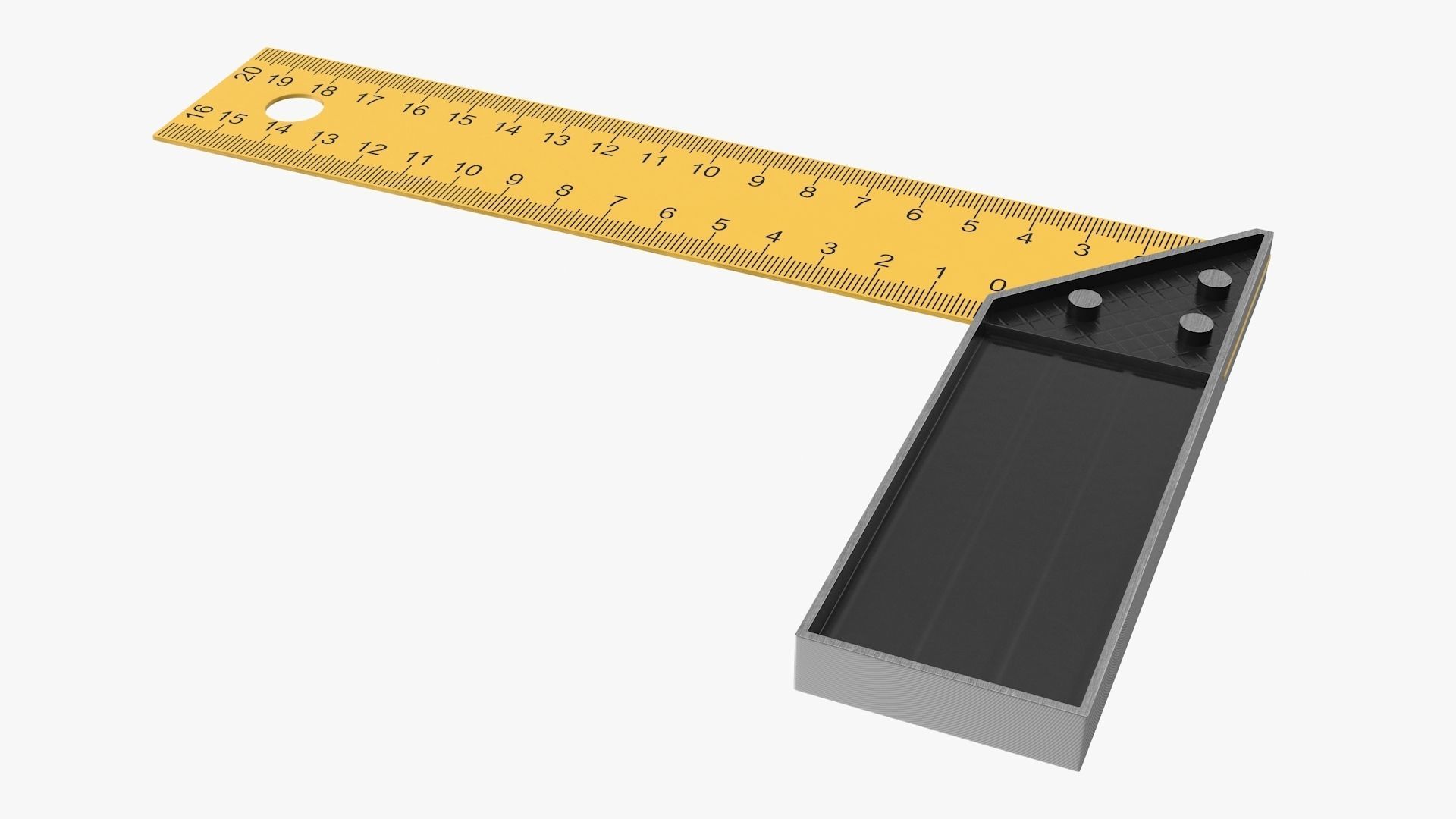 Try Square Low-poly 3D model_4