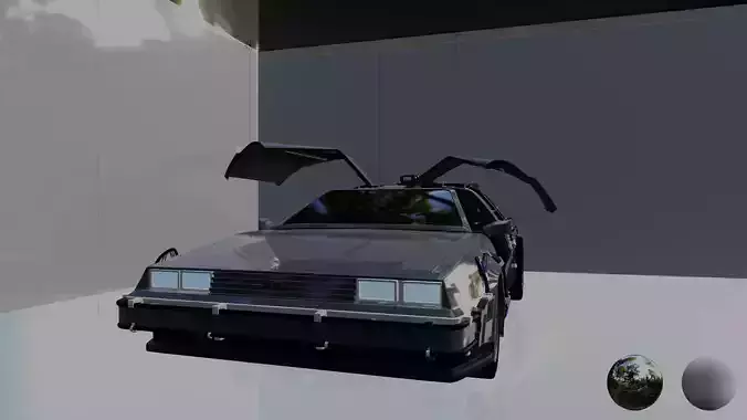 Back To The Future DeLorean 3D model