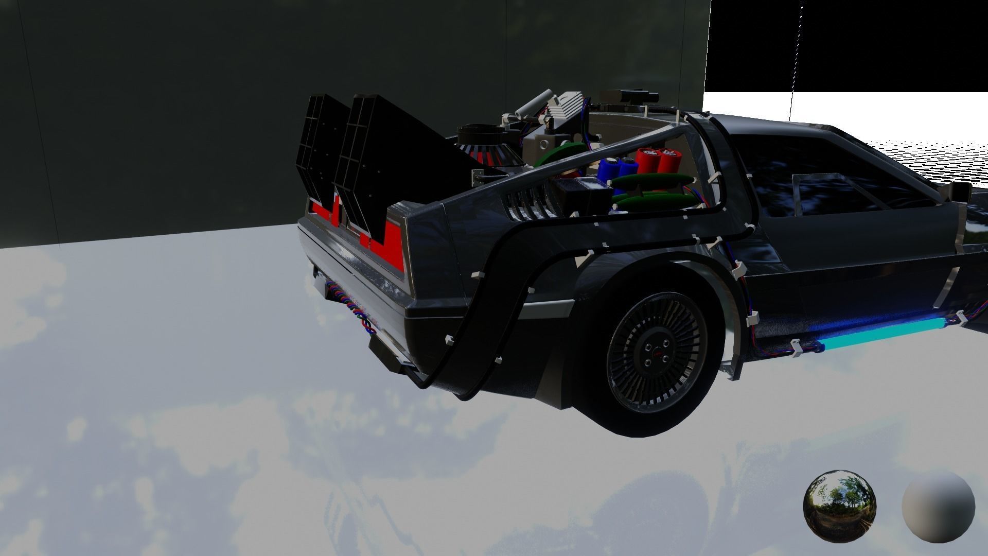 Back To The Future DeLorean 3D model_1