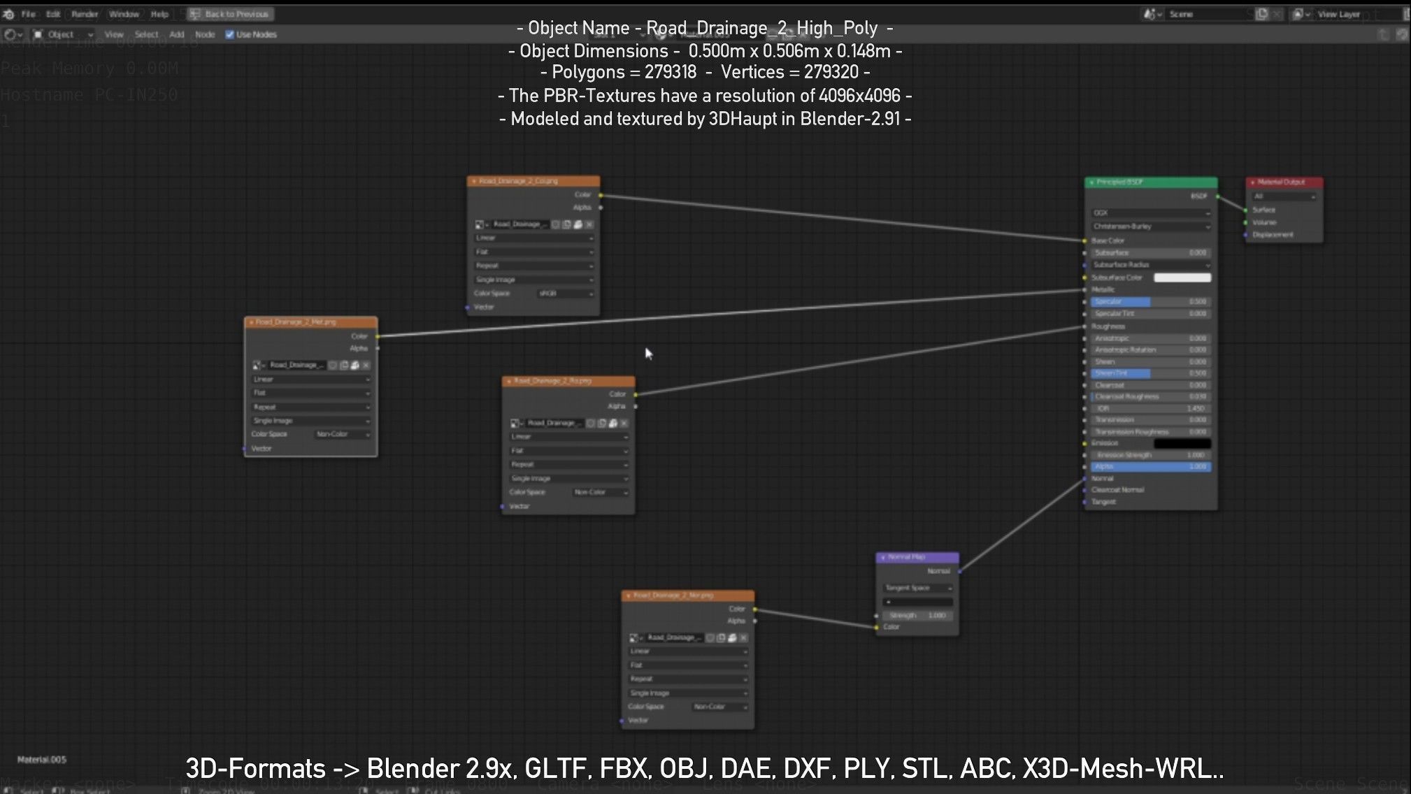 Road Drainage 2 High Poly Version 3D model_114