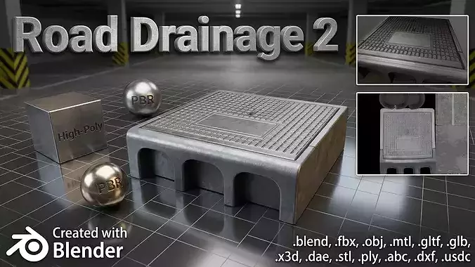 Road Drainage 2 High Poly Version
