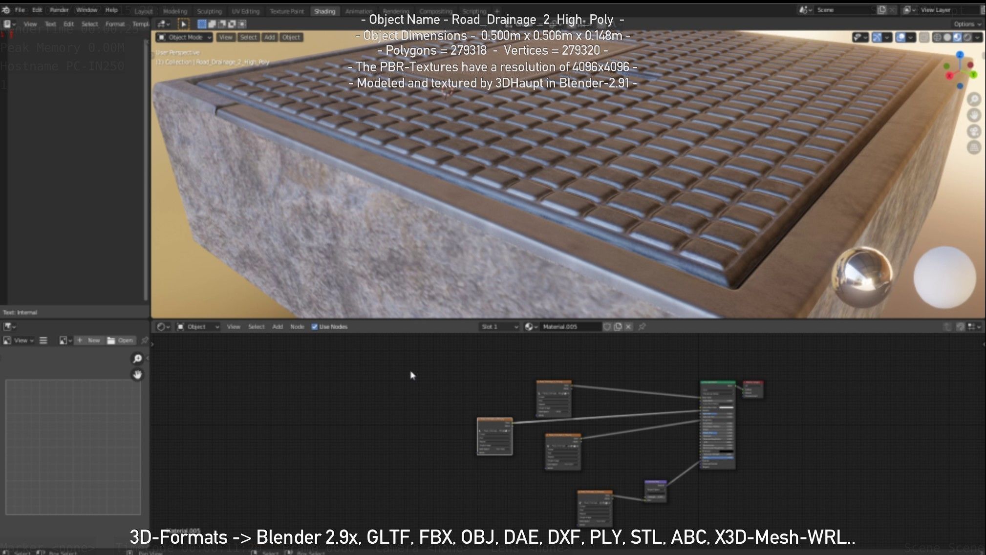 Road Drainage 2 High Poly Version 3D model_113