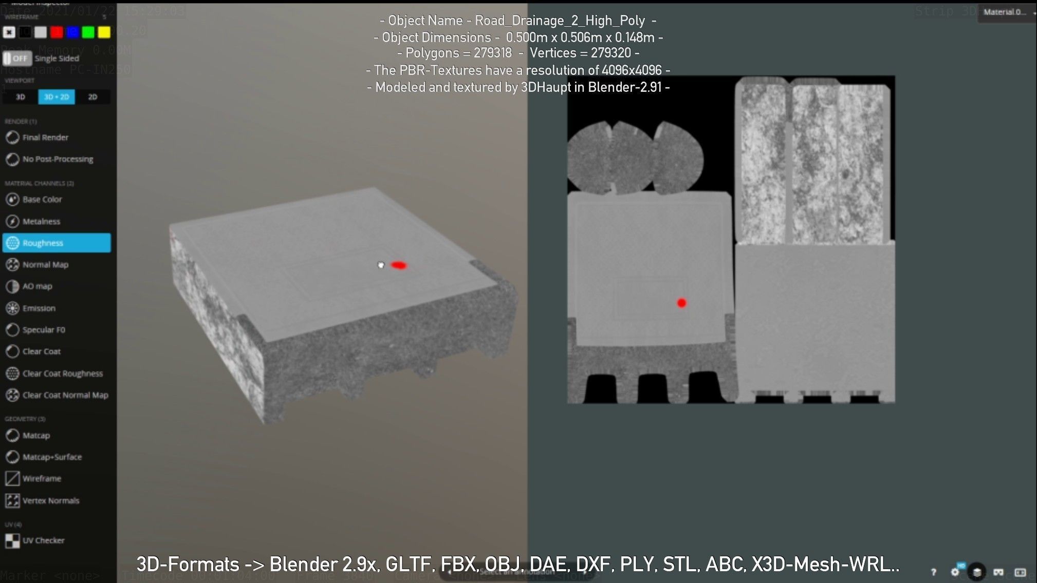 Road Drainage 2 High Poly Version 3D model_92