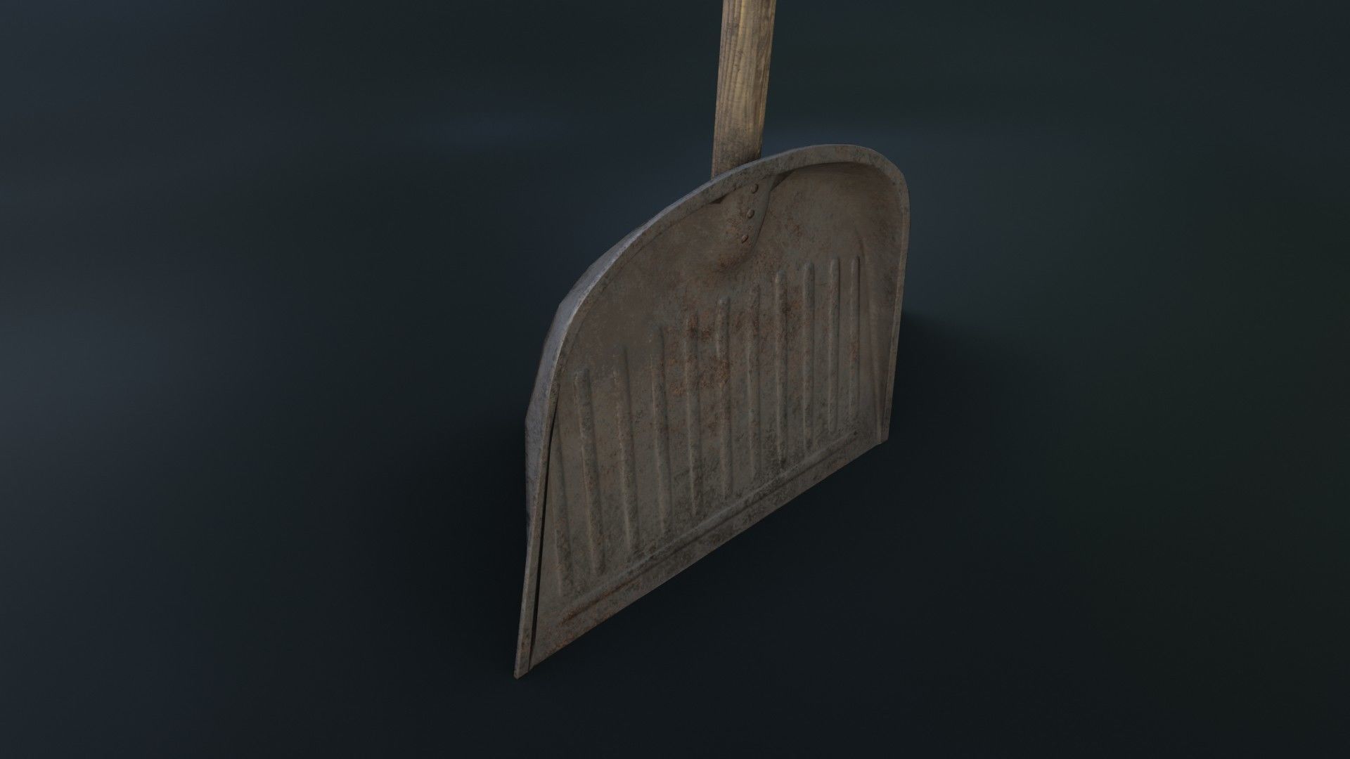 Old Dirty Dustpan Low-poly 3D model_31