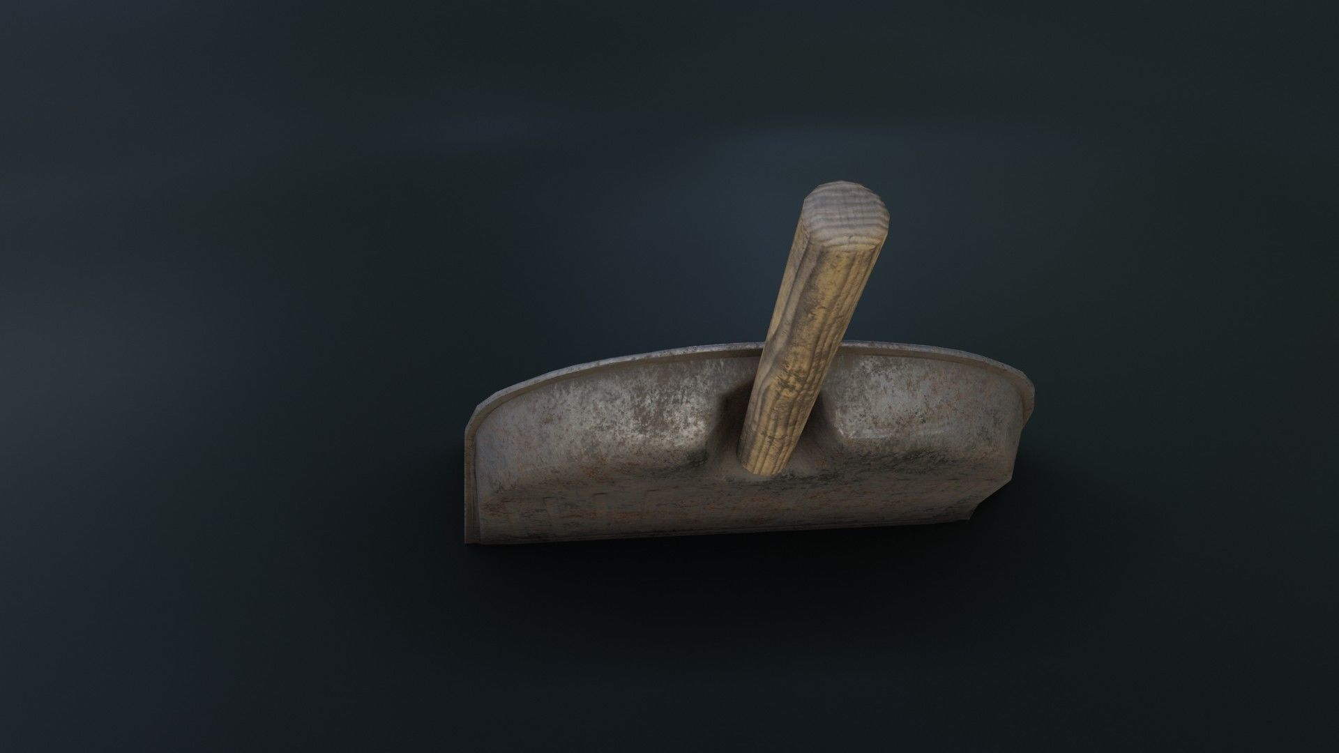 Old Dirty Dustpan Low-poly 3D model_18