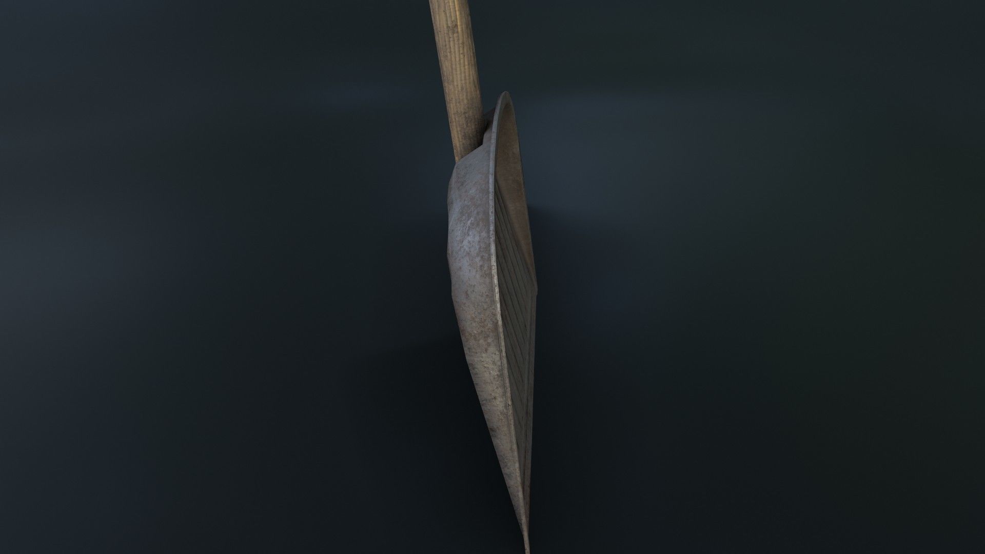Old Dirty Dustpan Low-poly 3D model_27