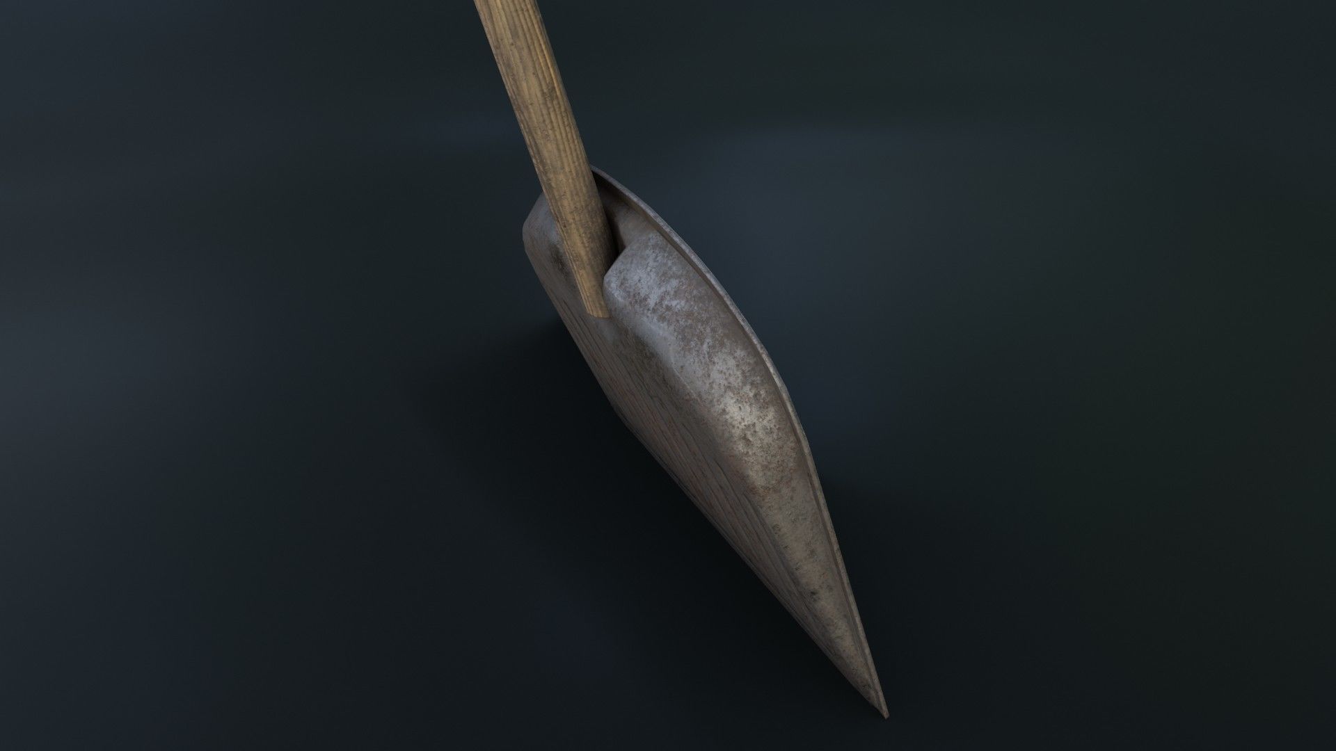 Old Dirty Dustpan Low-poly 3D model_24