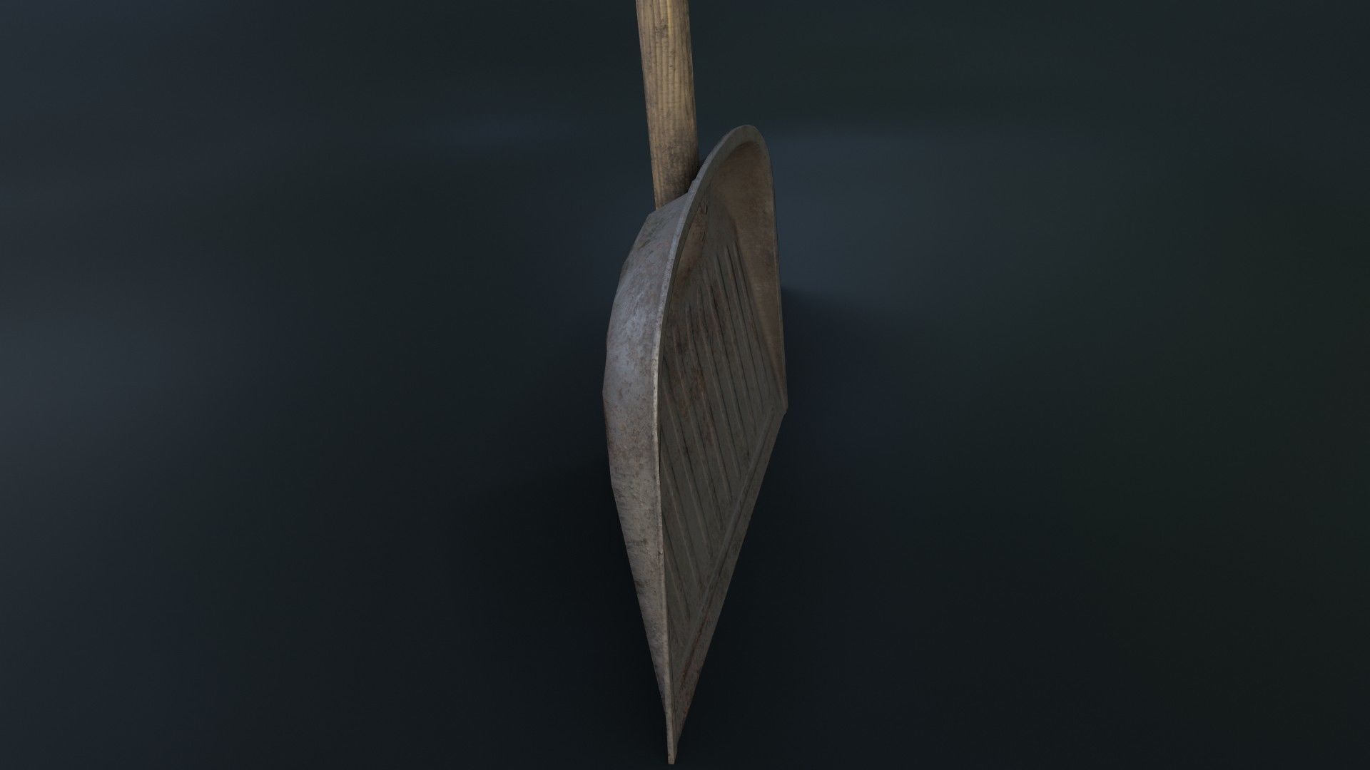 Old Dirty Dustpan Low-poly 3D model_28