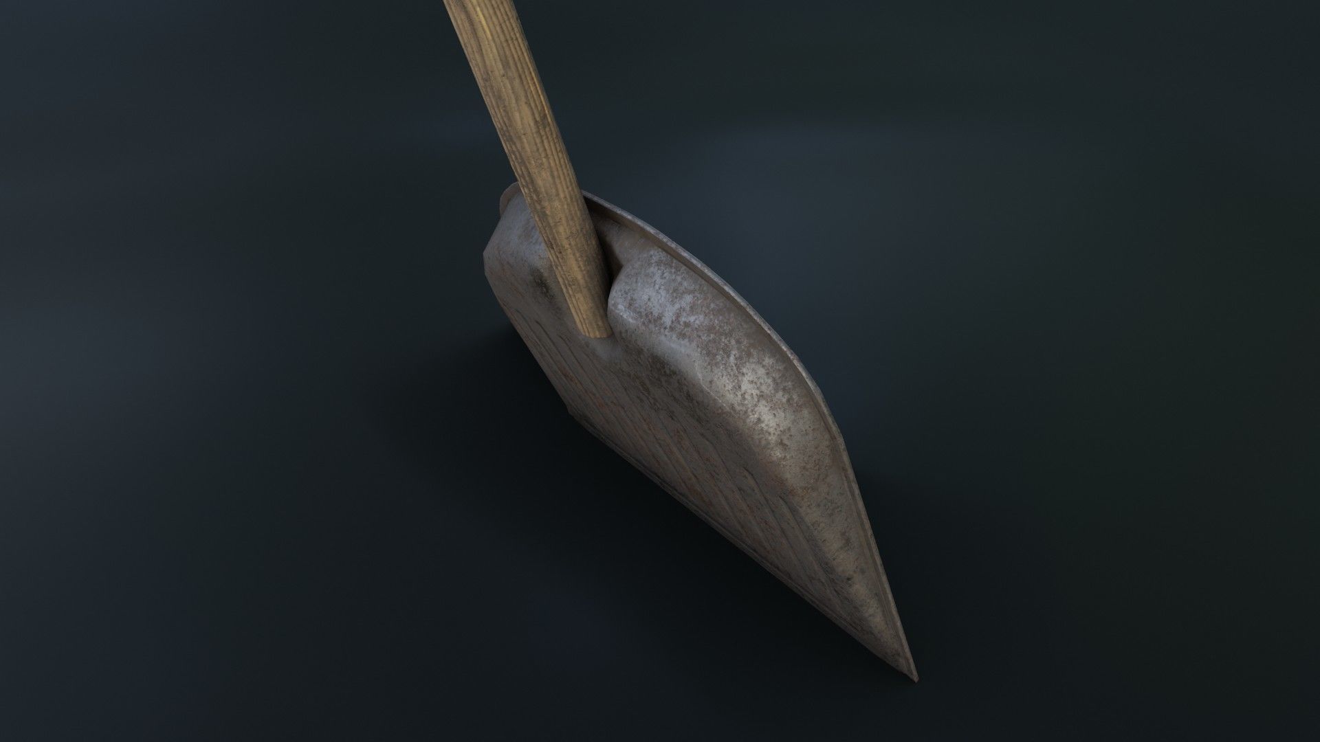 Old Dirty Dustpan Low-poly 3D model_23